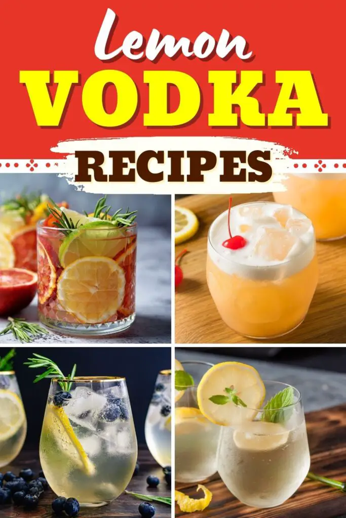 Recettes de vodka au citron