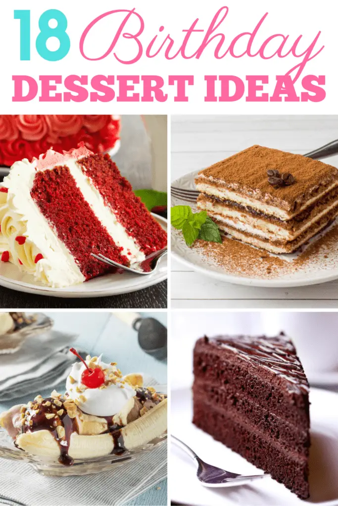 18 idées de desserts d'anniversaire