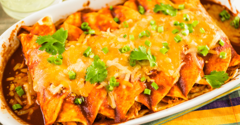 Chickaen Enchiladas with Green Onions