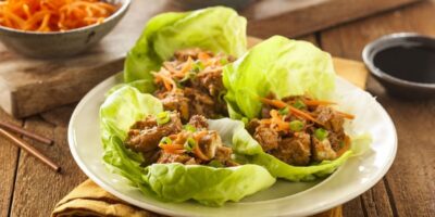 33 recettes de wraps à la laitue (poulet, boeuf et plus)