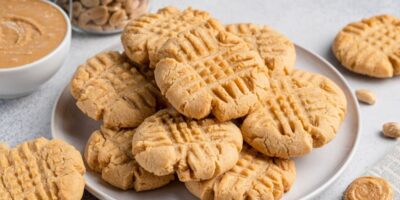 Biscuits au beurre d&rsquo;arachide à 3 ingrédients
