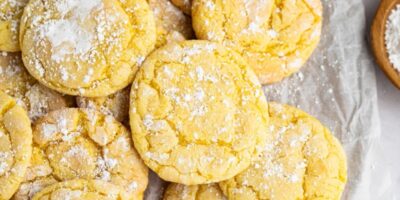 Biscuits au mélange à gâteau au citron
