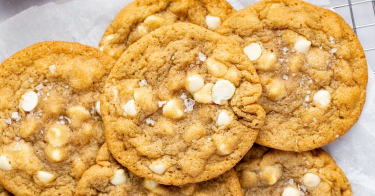 Biscuits aux pépites de chocolat blanc