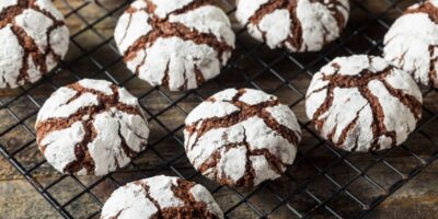 Biscuits froissés au fudge avec mélange à gâteau