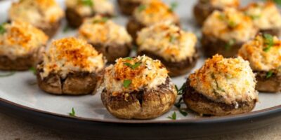 Champignons Farcis Au Crabe (Recette Facile)