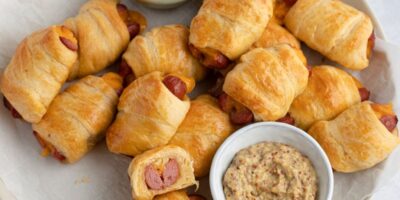 Cochons dans une couverture (avec du fromage !)