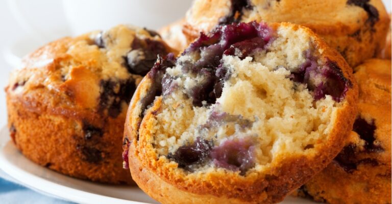 Muffins au citron et aux bleuets (recette facile)