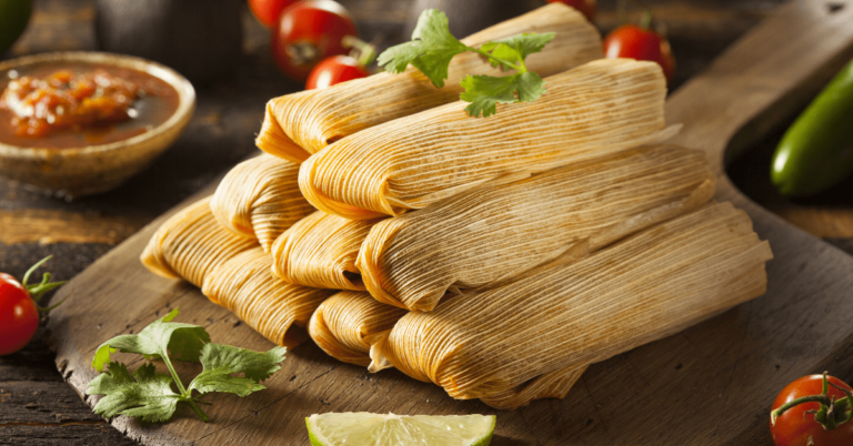 Homemade Corn and Chicken Tamales