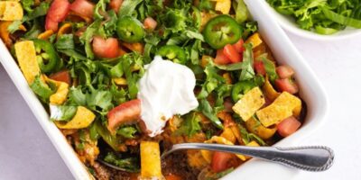 Recette de casserole de tacos ambulants