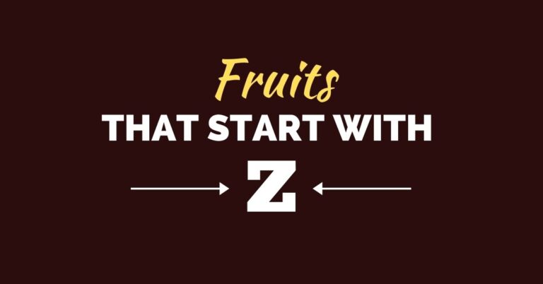 10 fruits qui commencent par Z