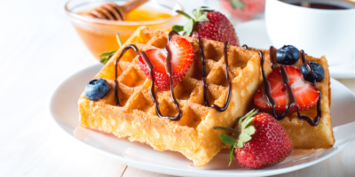 14 garnitures de gaufres pour le petit-déjeuner, le déjeuner ou le dîner