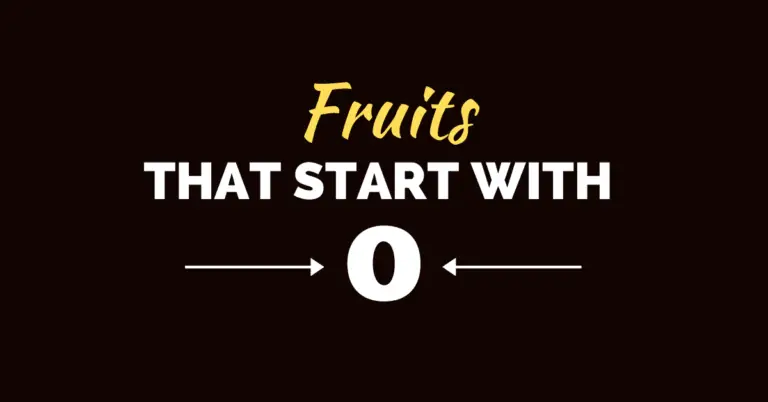 20 fruits qui commencent par O