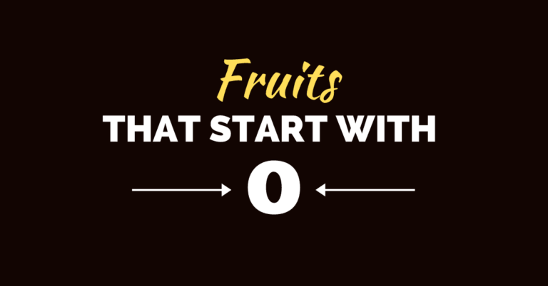 20 fruits qui commencent par O