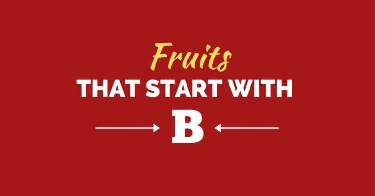 30 fruits qui commencent par B