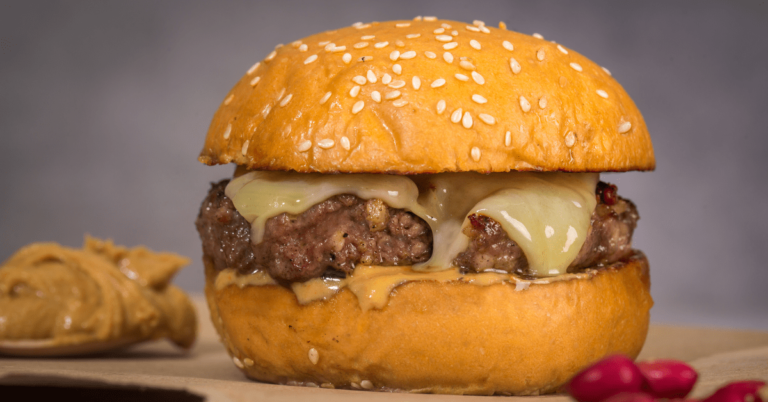 Hamburger au beurre de cacahuète