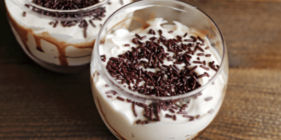 Mousse au chocolat blanc
