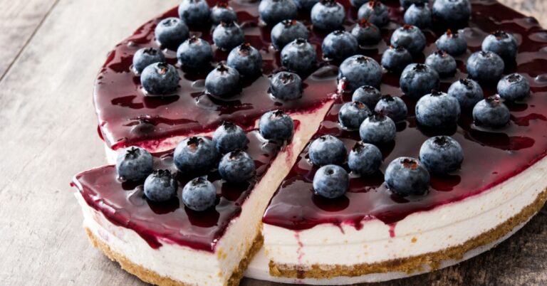 Cheesecake aux myrtilles (meilleure recette)