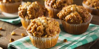Muffins aux bananes et aux noix (recette facile)
