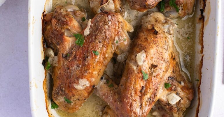 Recette facile d'ailes de dinde au four