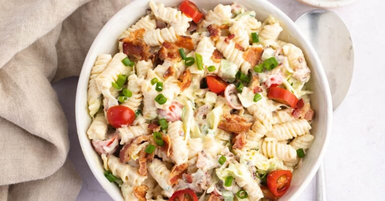Salade de pâtes BLT (recette facile)