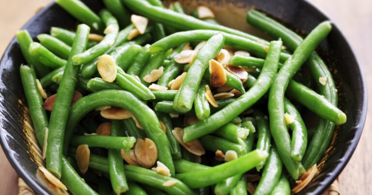 Haricots verts aux amandes (recette facile)