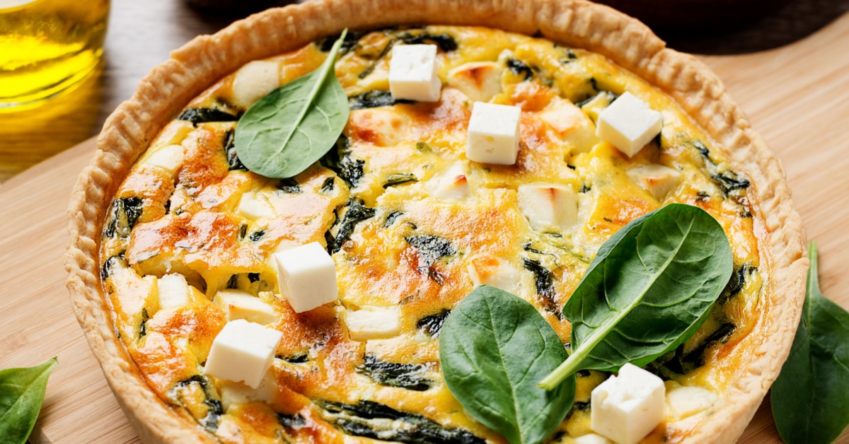 Recette de quiche aux épinards classique