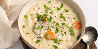 Soupe au poulet et au riz sauvage (recette facile)