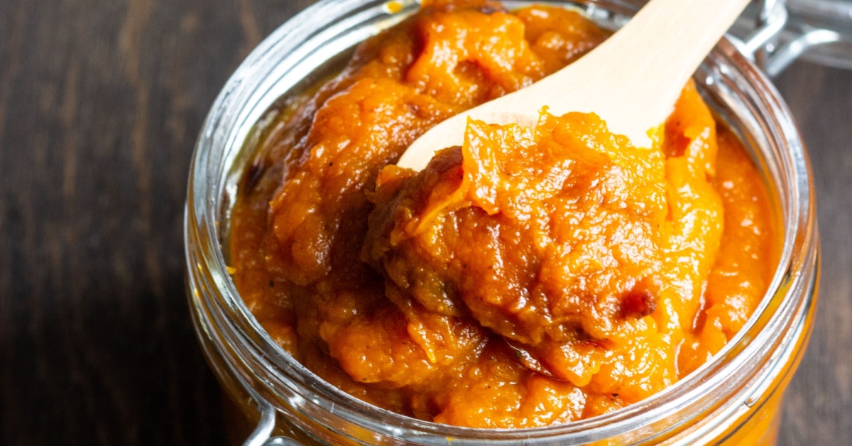 Beurre de citrouille (recette facile à 7 ingrédients)