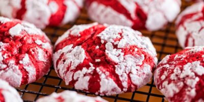 Biscuits froissés au velours rouge (recette facile)