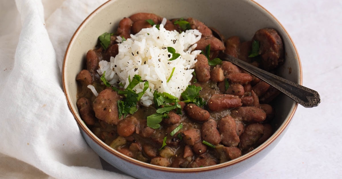 Haricots rouges et riz (recette à la Louisiane)