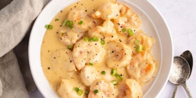Recette de crevettes crémeuses Newburg