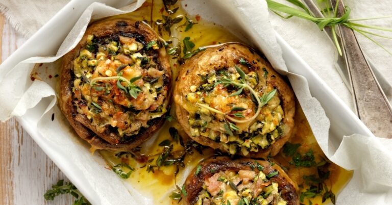13 recettes végétaliennes faciles de champignons portobello