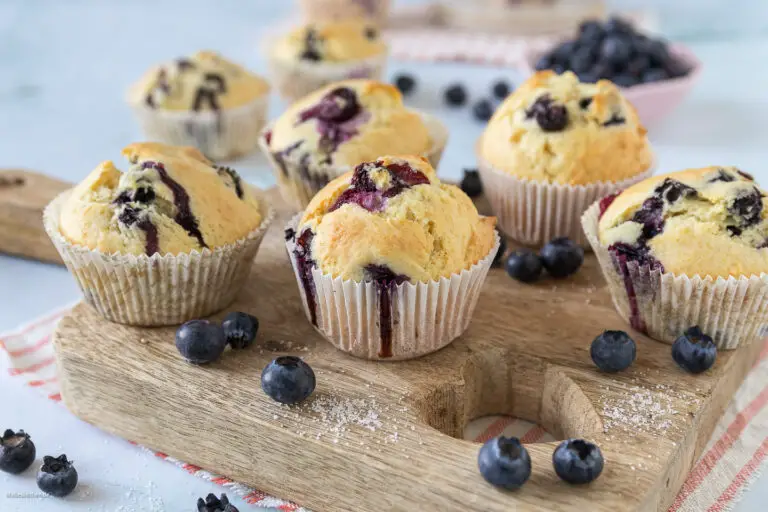 Muffins juteux aux bleuets |  facile, rapide et délicieux