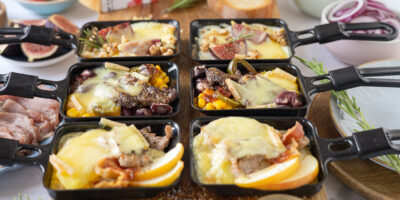 4 x délicieuses poêles ▷ pour votre raclette
