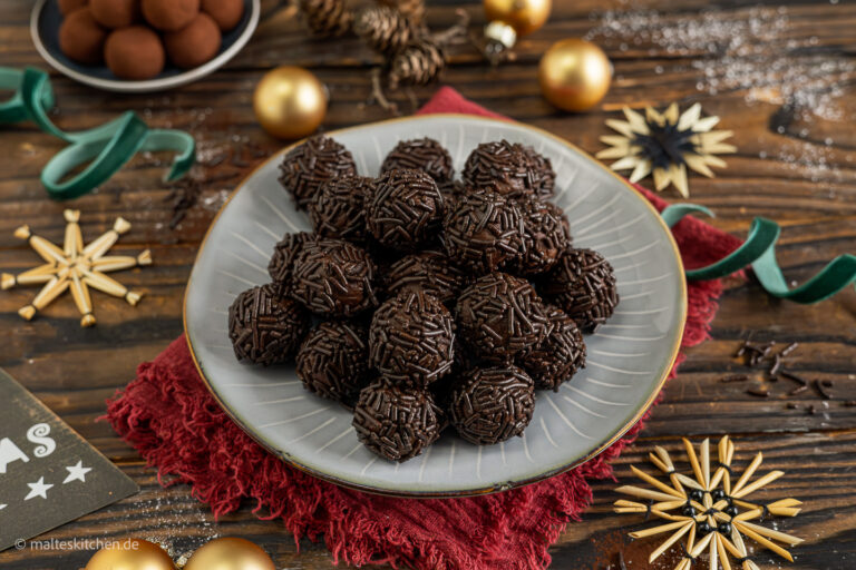 Boules de rhum avec ▷ chocolat et pépites