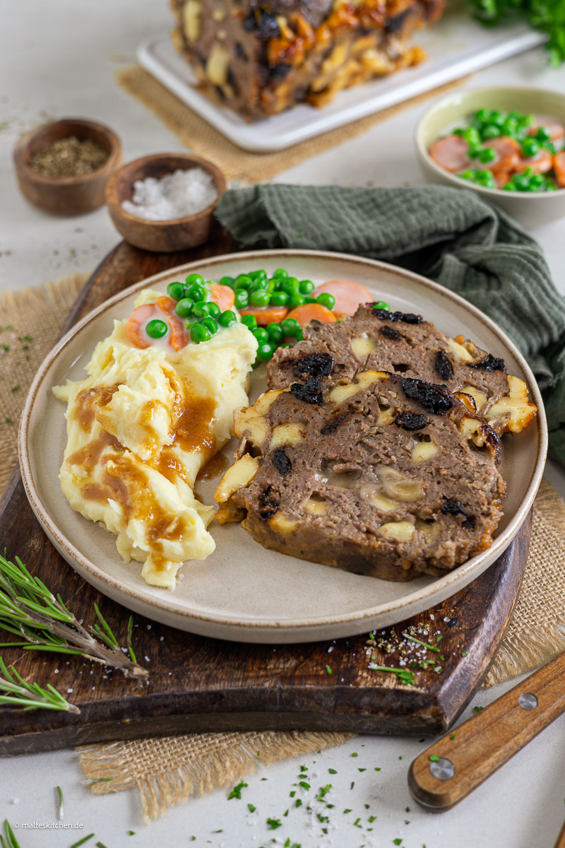Pain de viande avec purée de pommes de terre