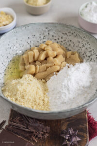 Ingrédients de la pâte croissants aux amandes
