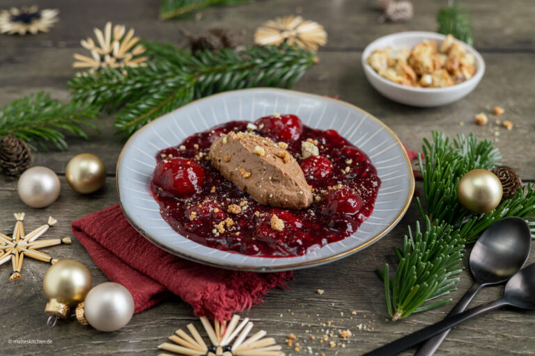 Mousse de nougat à la ▷ Gelée de Noël |  Desserts pour Noël