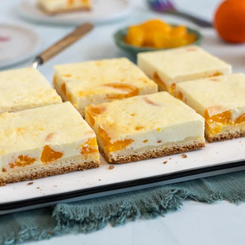 Gâteau au fromage blanc et aux mandarines du plateau