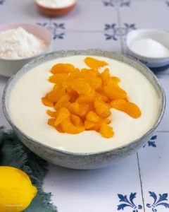 Masse de quark pour le gâteau au quark.