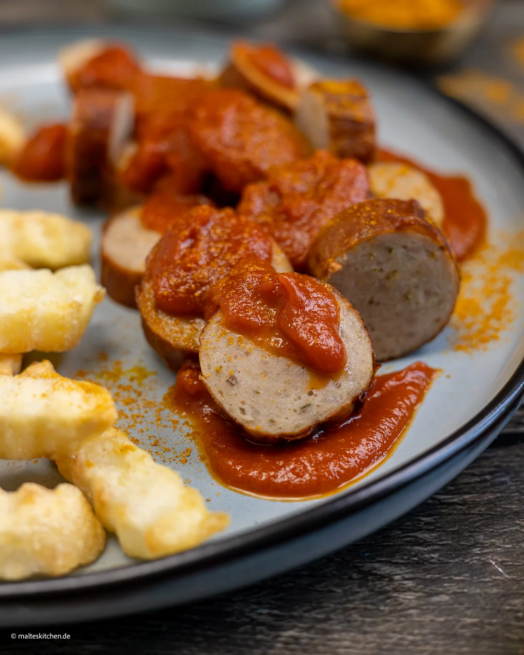Ketchup au curry avec saucisse au curry