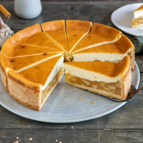 Gâteau aux pommes et à la crème sure selon la recette de grand-mère