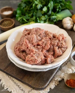 Viande hachée pour poches de pâte feuilletée