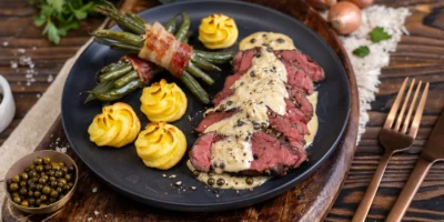 Steak au poivre ▷ Steak au poivre français