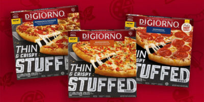 DiGiorno lance la pizza à croûte farcie fine et croustillante