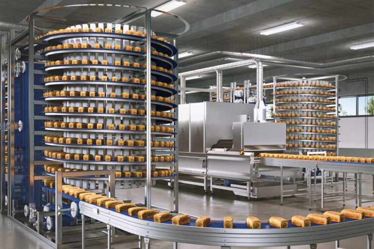 Obtenez l'équipement et la configuration directement sur les convoyeurs de boulangerie
