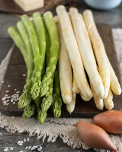 Asperges blanches et vertes