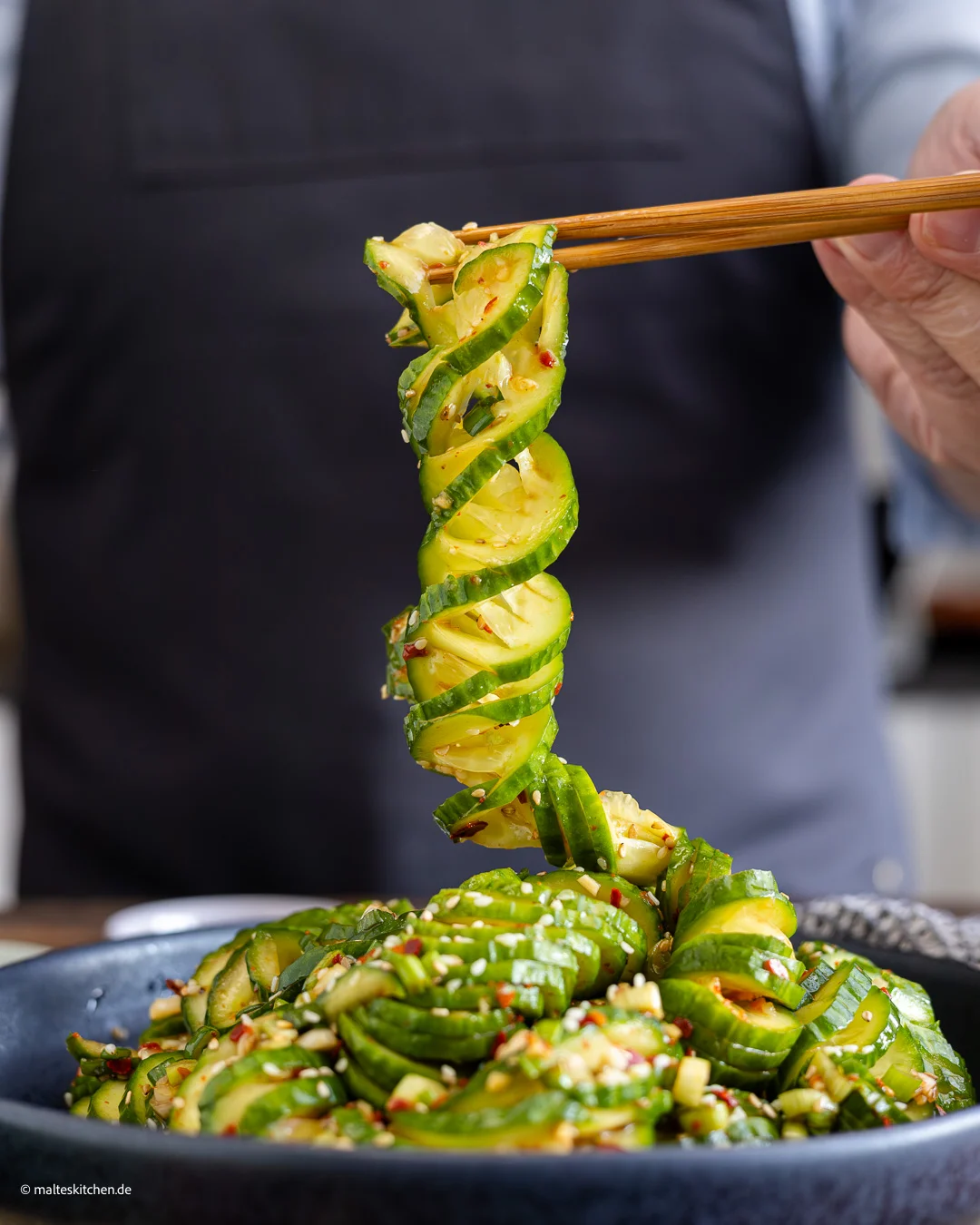 Salade de concombre coréenne