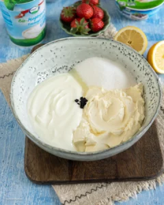 Crème de dessert dans un verre