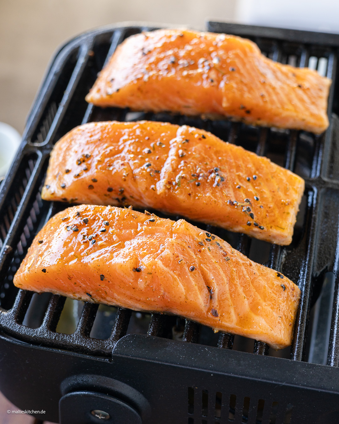 Filet de saumon grillé